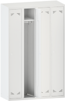 Шкаф одежный четырехстворчатый ШО 4 (в ряд)